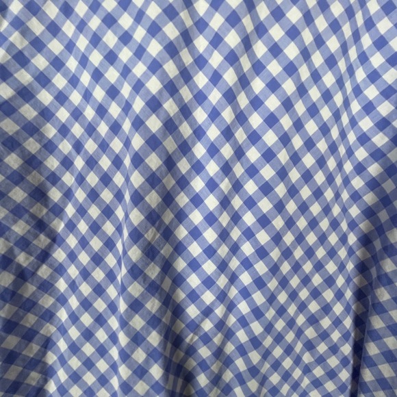 Alfred Dunhill Men's 16 Shirt – Blue White Gingham French Cuff Old Money Preppy‎ - Picture 3 of 9